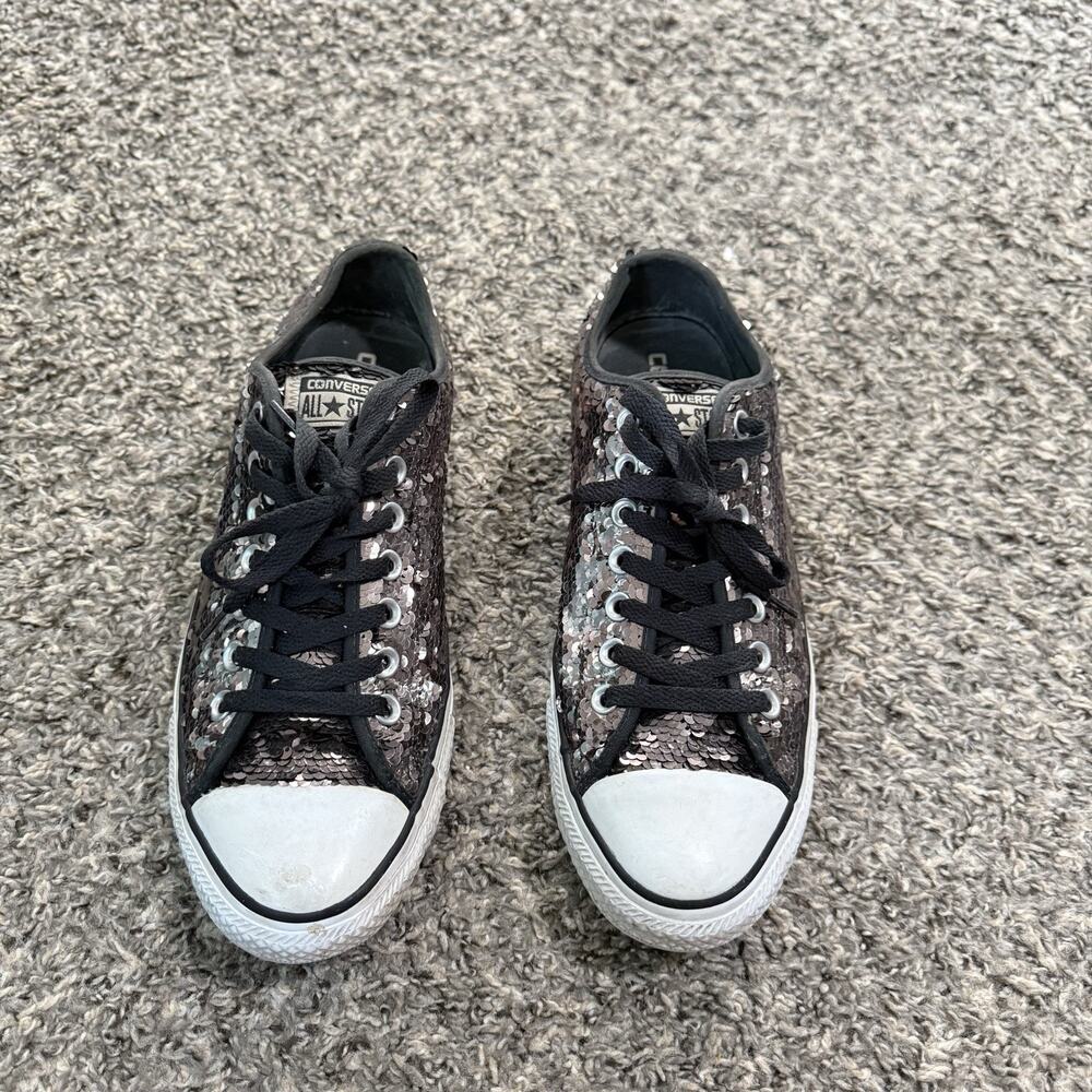 Converse Chuck Taylor All Star Women Size 10 Brown Sparkly Sequin Shoes Sneakers